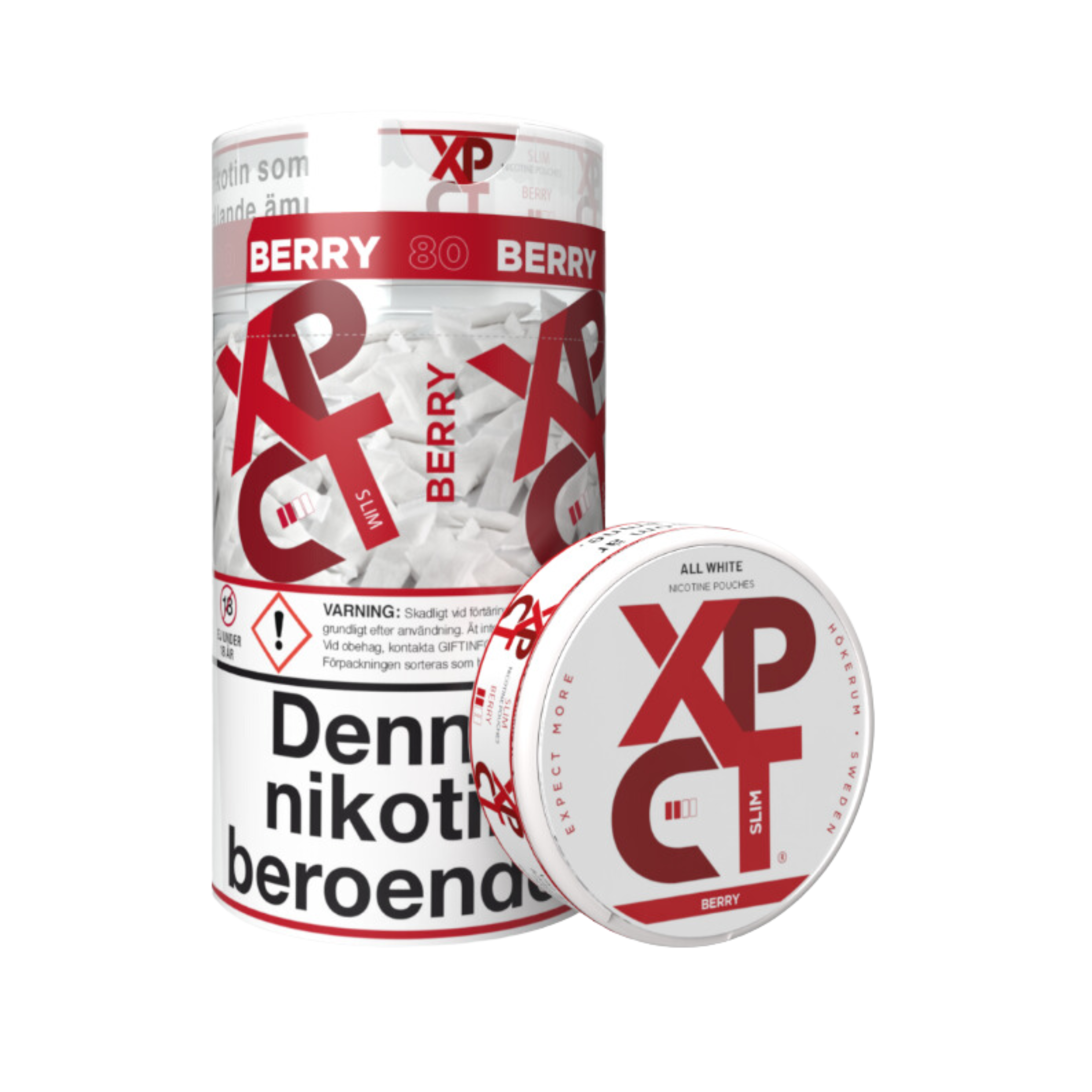 Nordic Fulfillment NordicFulfillment Nicotine Pouches XPCT Tube Berry Slim (6 MG per pouch)