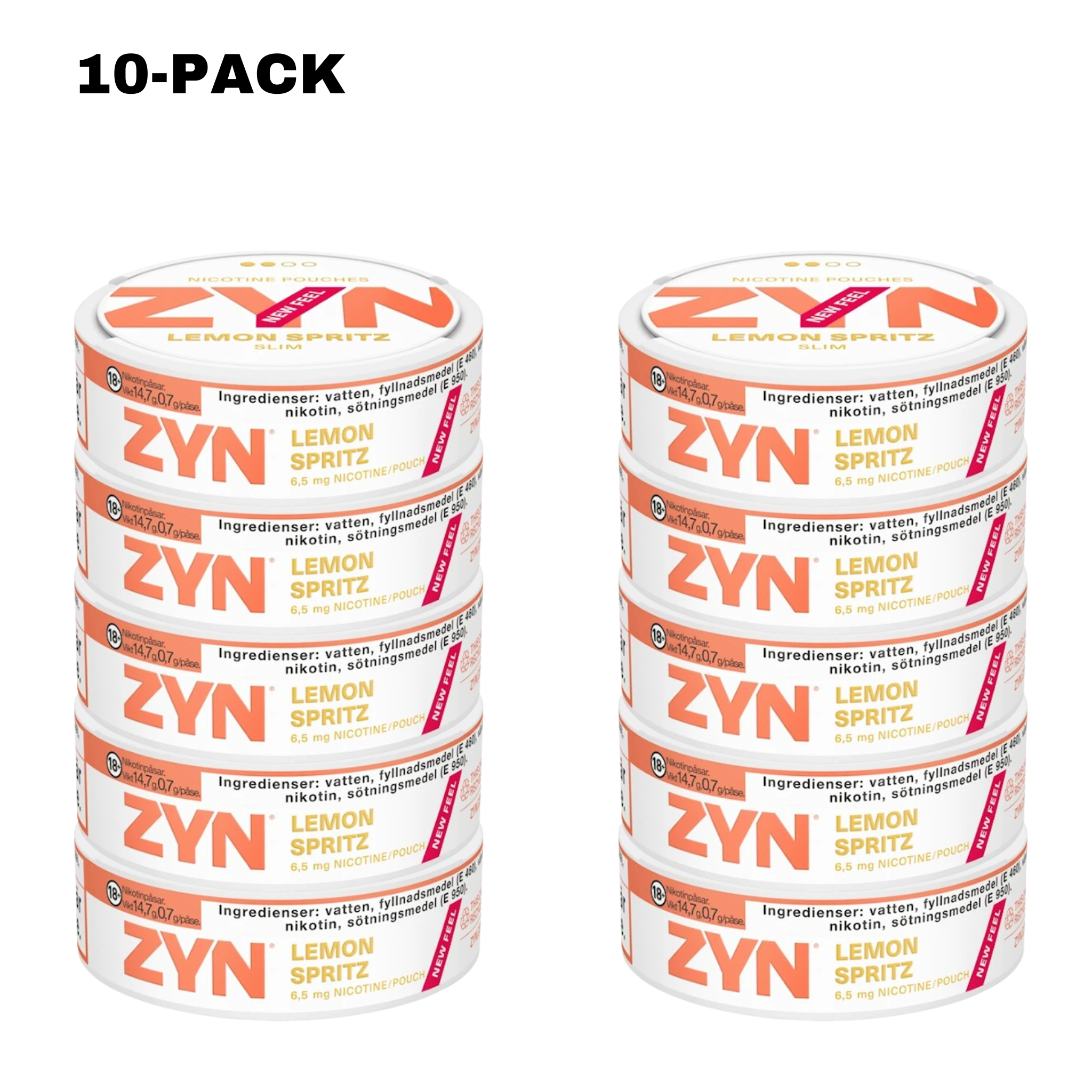 NordicFulfillment NordicFulfillment Nicotine Pouches ZYN Lemon Spritz Slim 10-PACK (6,5 mg/pouch)