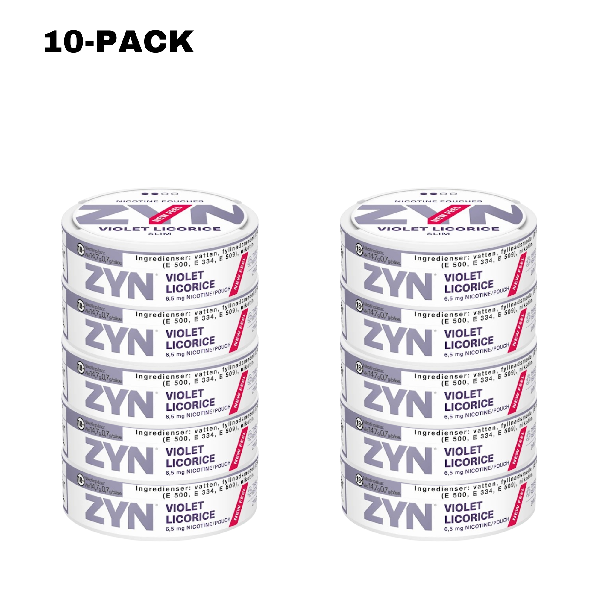 NordicFulfillment NordicFulfillment Nicotine Pouches ZYN Violet Licorice Slim 10-PACK (6,5 mg/pouch)